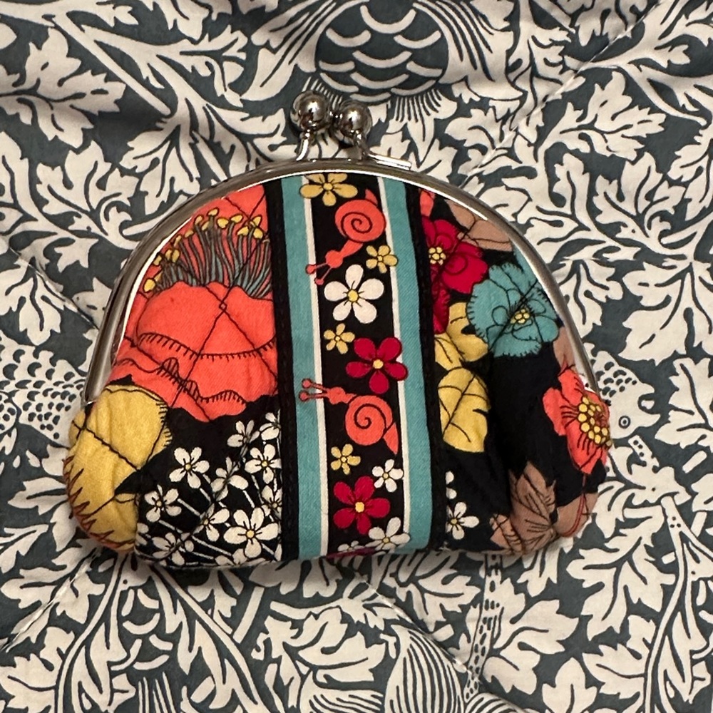 Vera Bradley Multicolor Floral Coin Pouch